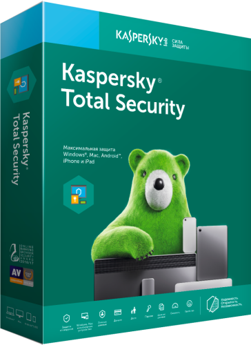 Kaspersky Total Security Russian Edition. 2 устройства 1 год Базовый